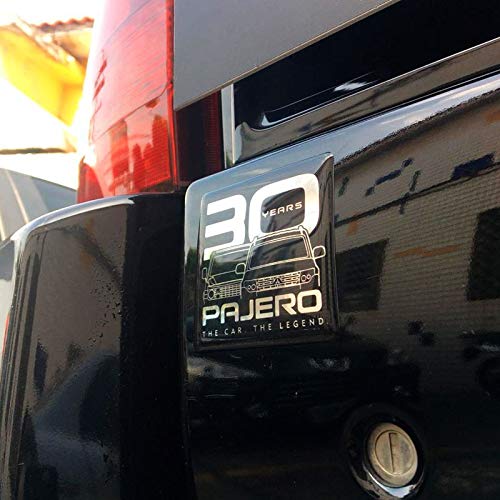 Emblema 30 Anos Pajero Full Hpe Adesivo Traseiro Resinado