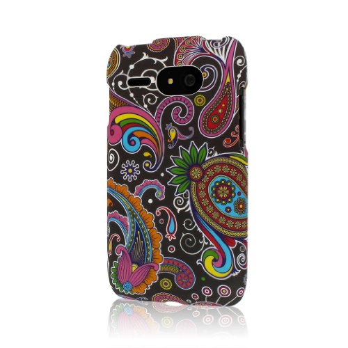 Empire MPERO SNAPZ Series Rubberized Case for Kyocera Event C5133 - Black Paisley - Carrying Case - Retail Packaging - Black Paisley