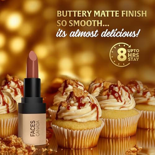 Image of FACES CANADA Comfy Matte Wow Liquid Lipstick - Choco Couture 01 (3.8ml) & Comfy Matte Velvet Touch Lipstick - Berry Smoothie 04 (4.2g)| One Swipe Application | Highly Pigmented |Hydrating Lips | Smooth Application
