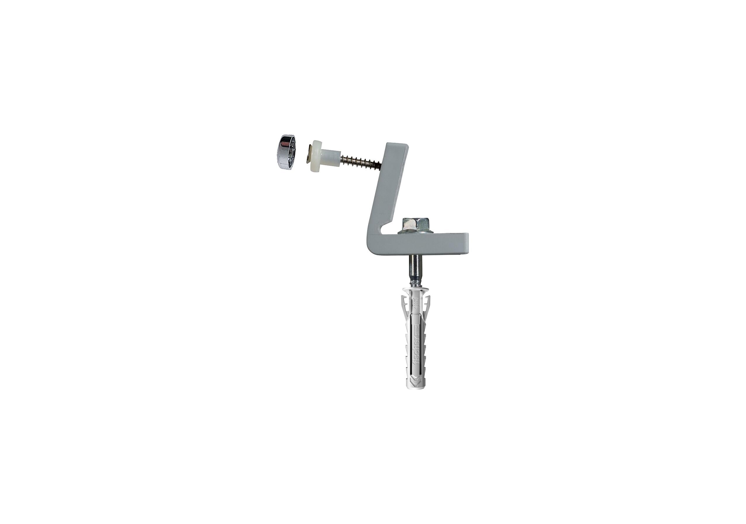 Fischer Concealed Fixing WB 5 N for Toilet and Bidet to Floor with Side Holes, for Sanitary Ware with Side Hole ∅10 mm, 567600
