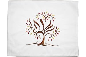 Luxurious Shabbat Challah Cover Embroidered Tree of Life