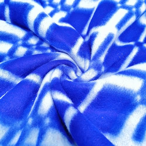 Image of Winter Soft Single Bed Warm Woollen Blend Fleece Duvet Cover | Blanket Cover | Quilt Cover | Razai Cover with Zipper, Woolen Fabric Size- 90 x 60 in, Color- Blue, Single Bed