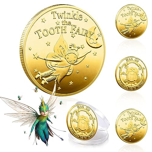 Kaiyingxin 4 Pezzi Moneta Fatina dei Denti, Tooth