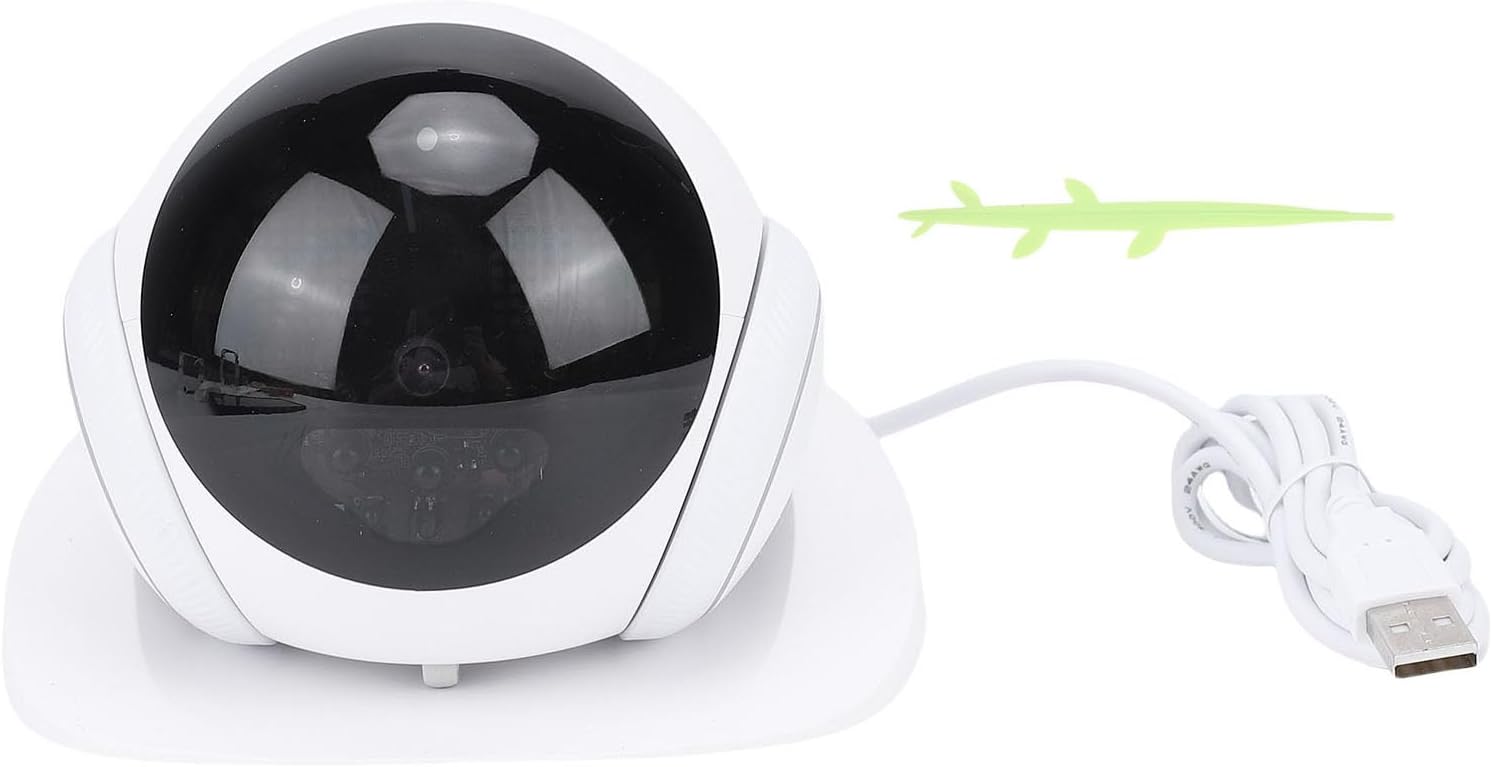 Asixxsix Pet Camera Robot, Wireless 1080P 360 Rotation 121 Wide Angle Indoor Movable Security Camera with Night Vision, 2 Way Talk, Motion Detection Video Recording for Cats Baby