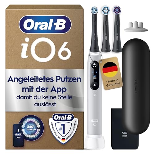 Oral-B iO Series 6 Elektrische Zahnbürste, Grau – Ansicht 1
