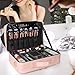 MONSTINA Cosmetic Bags 3 Layer Cosmetic Organizer Makeup Case Beauty Artist Storage Brush Box with Shoulder Strap (Large, PU Leather pink)