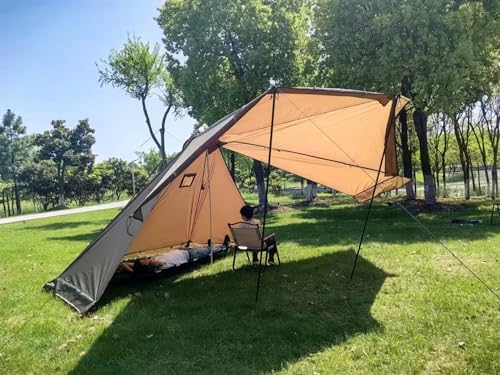 Unafreely テント ブラウン UnaFreely】1万円台で買えるワンポールテントを徹底レビューCamp