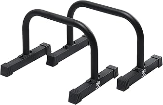 Eric Flag Parallettes en Acier - Barres Parallèles Solides pour la Gymnastique, Calisthenics, Street Workout et la Musculation au Poids du Corps - Poignées de Pompes Stables et Confortables