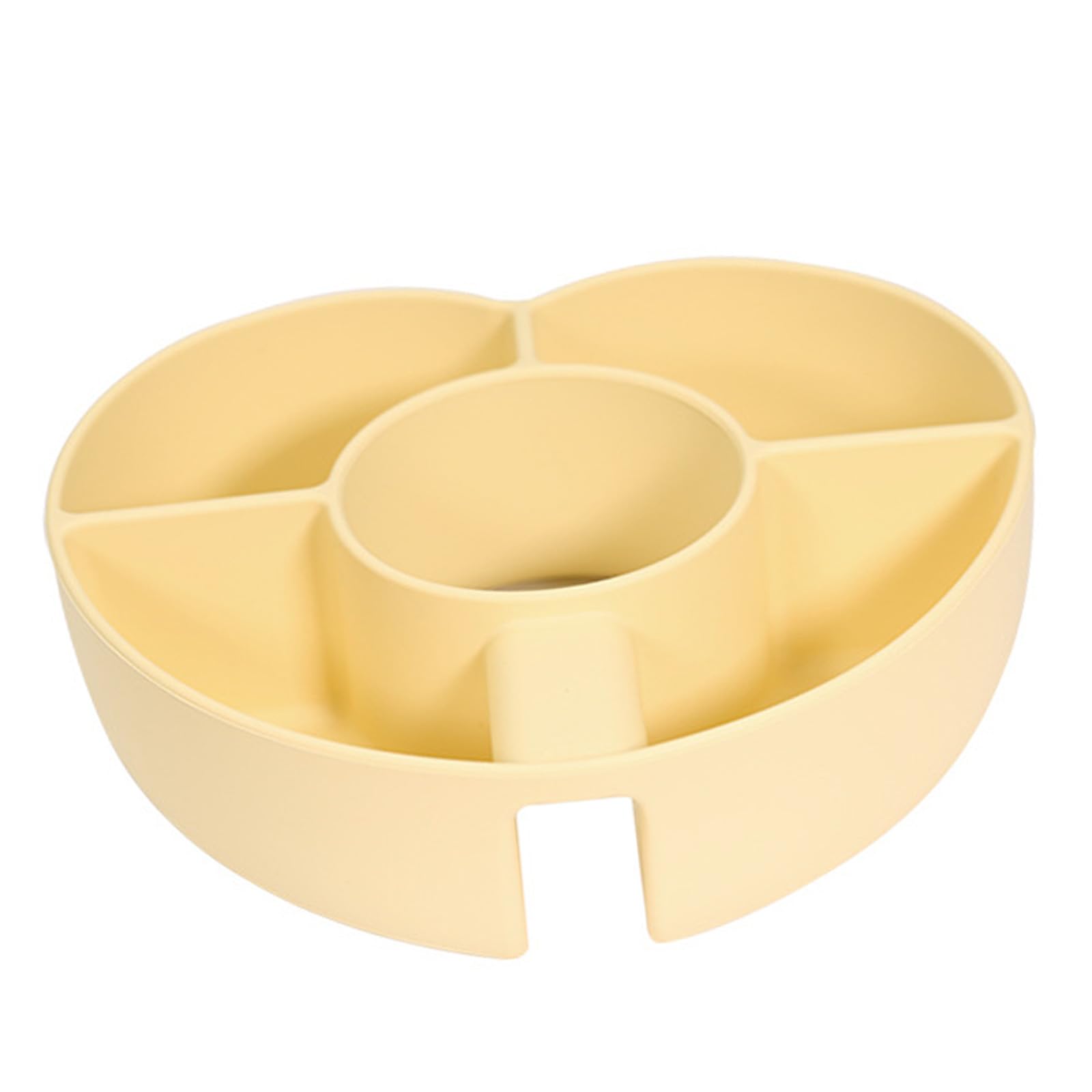 Qisuw Silicone Tray for 30oz Cups with 4 Sections Ideal for Fruits Treats and Sweets Portable and Sturdy Food Grade Silicone Tray