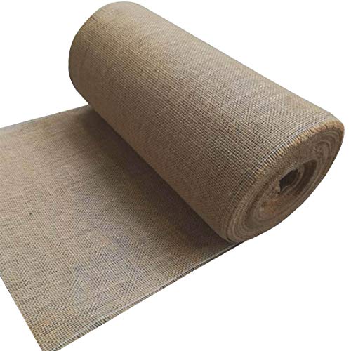 artapisserie.fr Chemin de Table en Toile de Jute 35 cm, Mariage, Protection d'Ecorce - Rouleau 25m