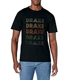 Love Heart Drake Tee Grunge/Vintage Style Black Drake T-Shirt
