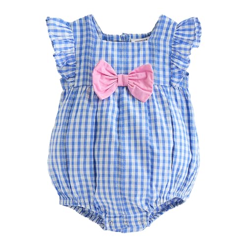 Image of Hopscotch Cotton Bow Applique Onesie