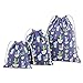 Produktbild bigboba 1 Kaktus Kordelzug Staubbeutel Beam Tasche Baumwolle Leinen Tuch Bag Travel Aufbewahrungstasche Geschenkbeutel Hochzeit Party Tasche (S, M, L) blau, baumwolle, blau, M