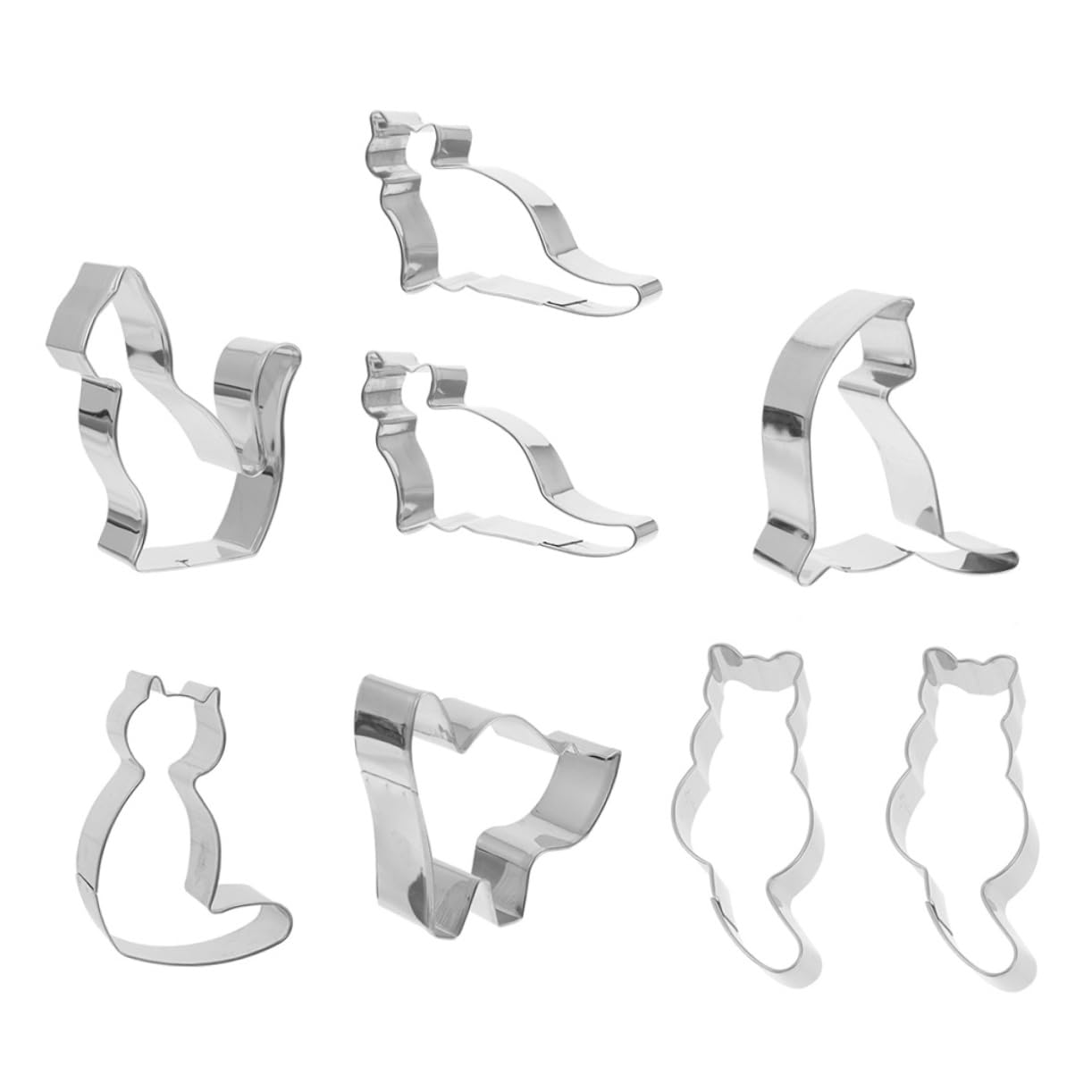 Amosfun Pezzi Muffa Del Biscotto Divertente Formine Per Biscotti i Animali Per Gatti Formine Per i Frese Casuali Forme o Per Feste Torta Gatto Di