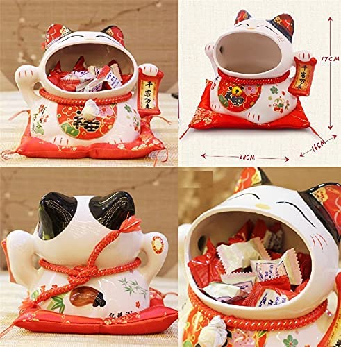 Amazon.co.jp: EatingBiting 8インチ 日本の陶器 招き猫 幸運の