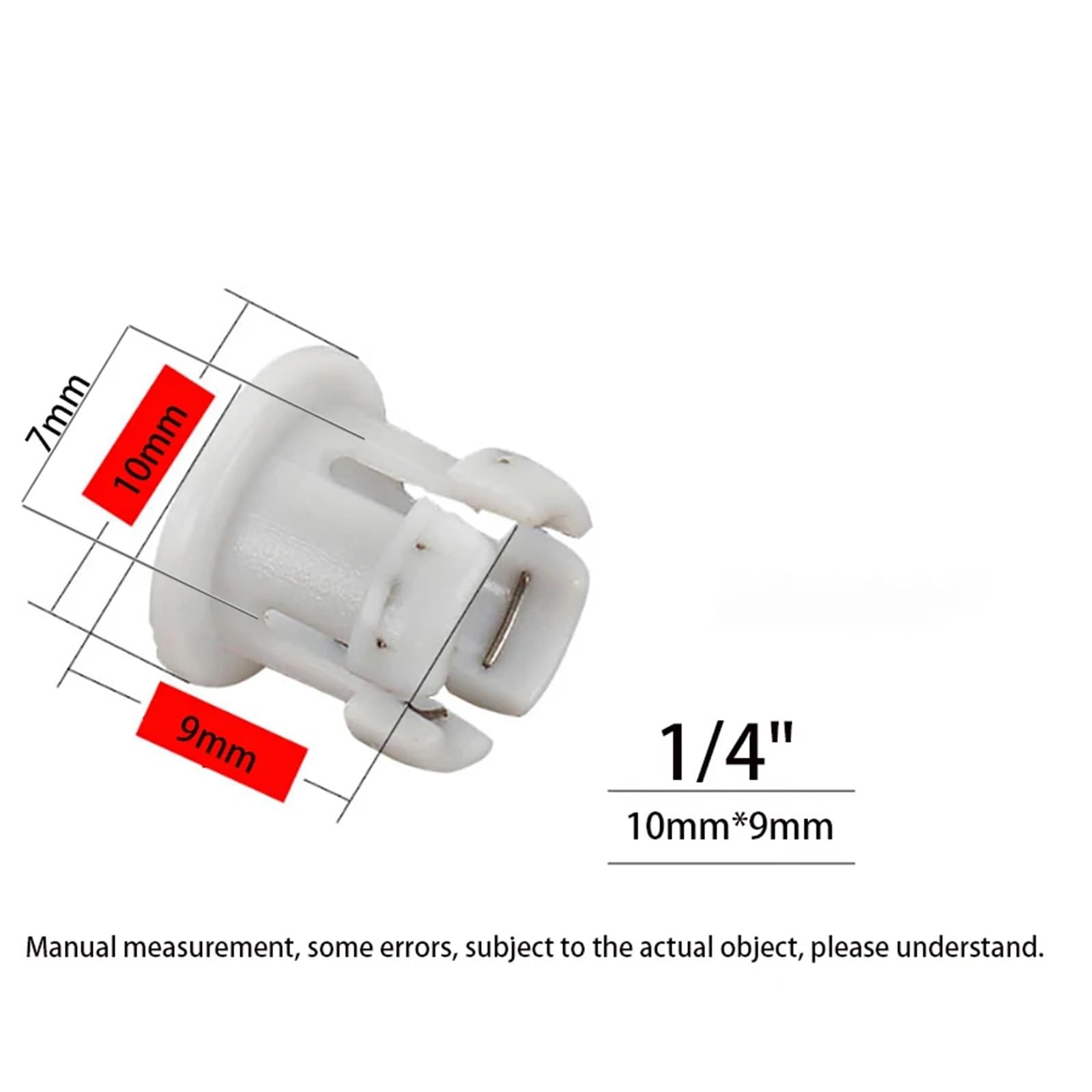 400 Piezas 1/4 3/8 OD purificador de Agua de conexión rápida Conector de Agarre Interno Accesorios Acuario RO Filtro de Agua de ósmosis inversa(1l4)