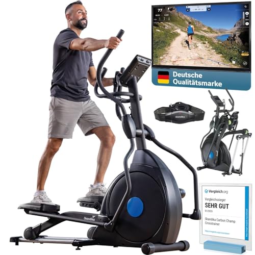 Skandika Crosstrainer für Zuhause Carbon Champ | CardioCross Crosstrainer...