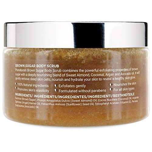 PraNaturals Bruine Suiker Bodyscrub - Natuurlijke Exfoliërende Bodyscrub - Verwijdert Voorzichtig Dode, Droge Huidcellen… - Afbeelding 7