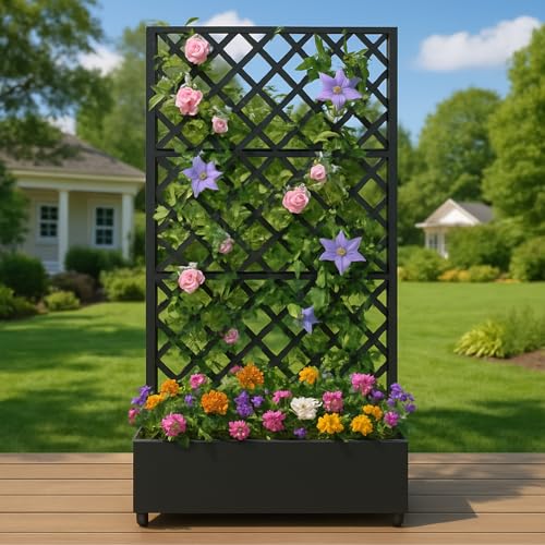 Metal Planter Box, Galvanized Raised Garden Bed...