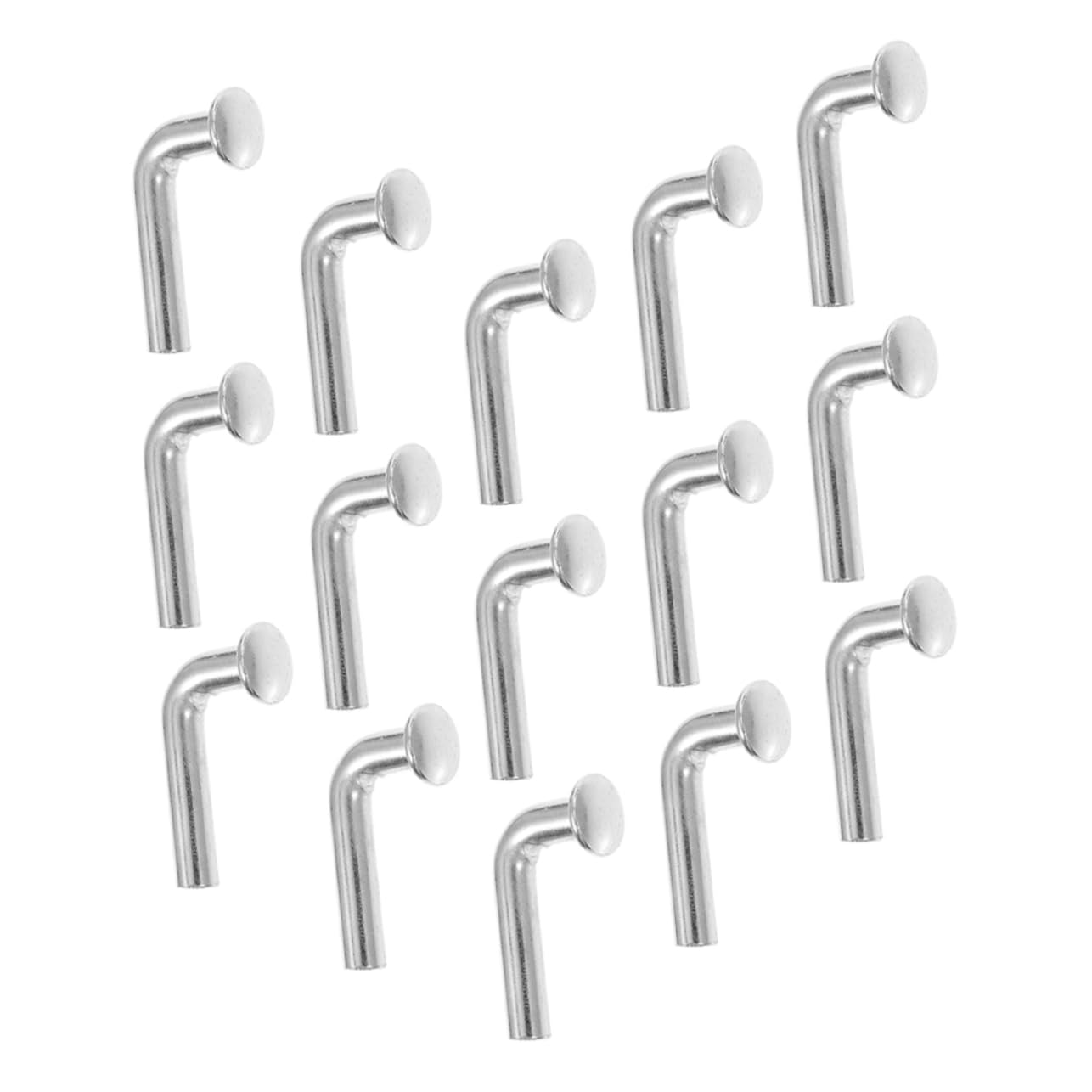 NAMOARLY 50pcs Shelves Accessories Heavy Duty j Pin Pipe Clamps Peg Board Hangers for Racks J Bolt Pallet Heavy Duty j Bolt Heavy Duty Bolts Peg Hook Boards Pin and Rack Bins Steel Silver
