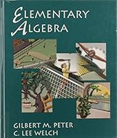 Elementary Algebra 0314043853 Book Cover
