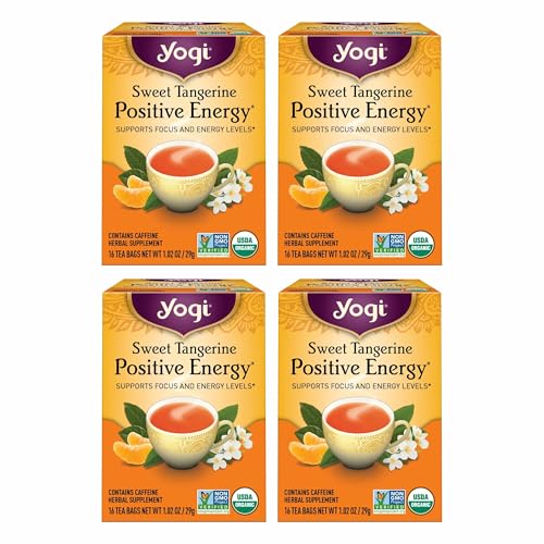 Yogi Sweet Tangerine Positive Energy Tea - 16 Tea Bags per Pack (...