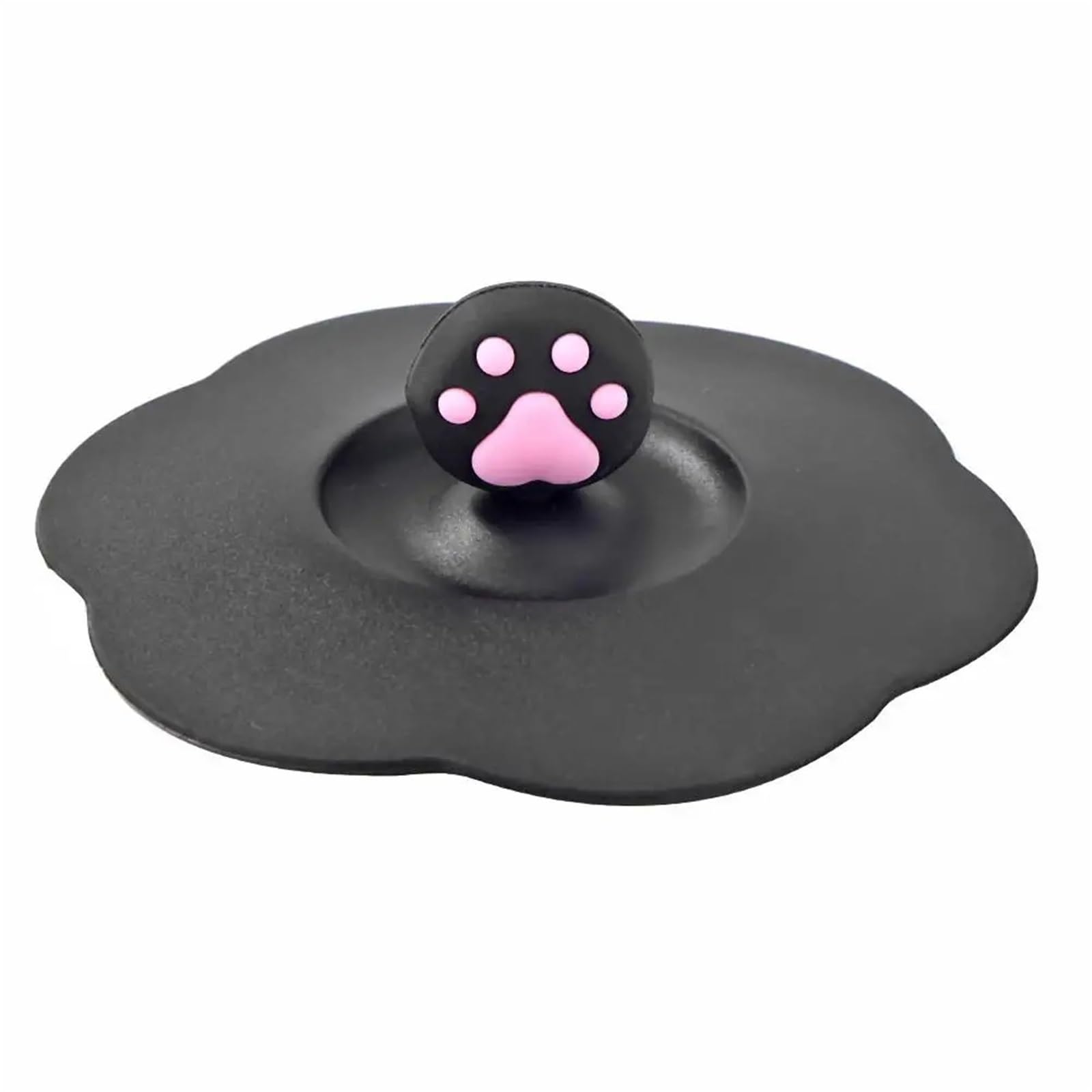 5Pcs Cat Silicone Cup Cover Dustproof Leakproof Tea Coffee Sealed Lids Cap Anti-dust Reusable Seal Suction for Cups(Color1)