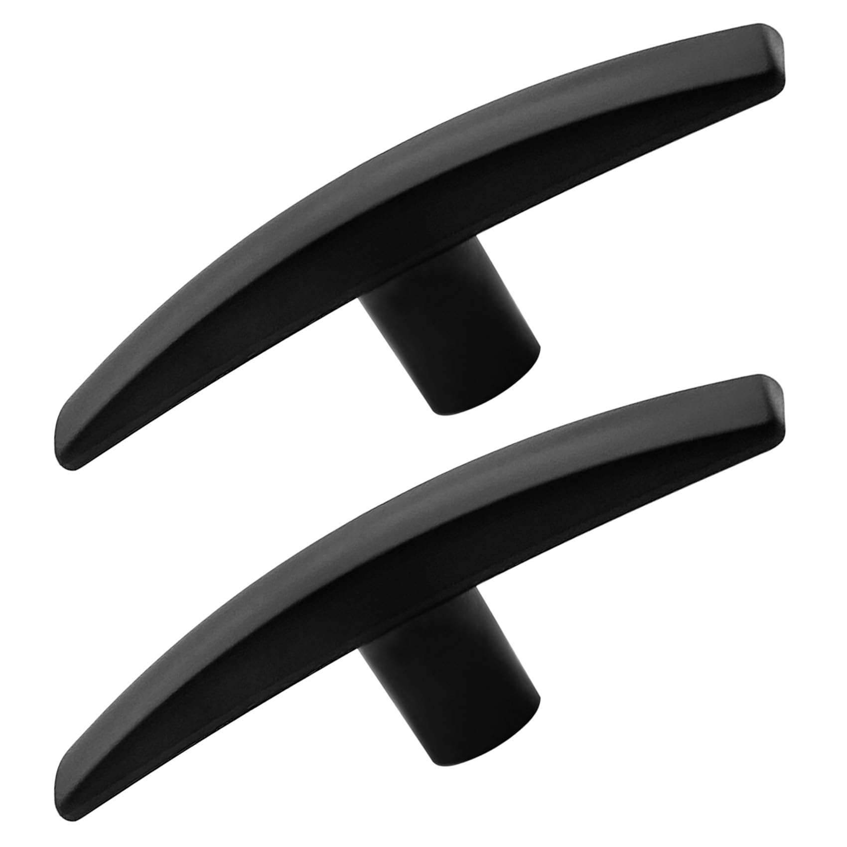 2pc RV Drain Valve Handle, RV Sewer Drain Valve Plastic Handle Replacement Camco Compatible - Fits 1 1/2" and 3" Gate Valves, Black