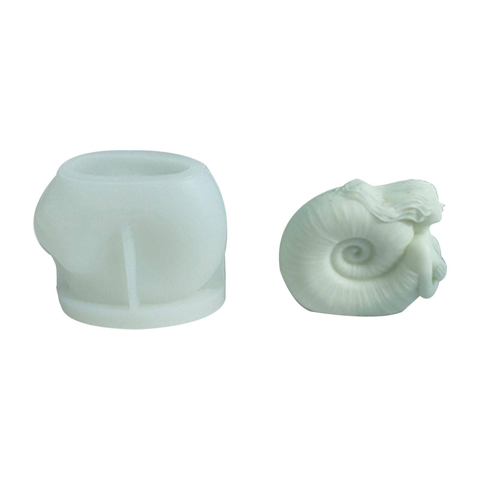 MALSSE Unique Mermaids Silicone Mold Plaster Molds Beautiful Theme 3D Mermaids Scented Silicone Mold Aromatherapys Home Decor
