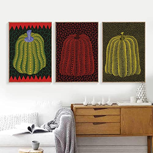 Affiches d'art japonais citrouille impression toile abstraite cuadros décoration intérieure 50x70