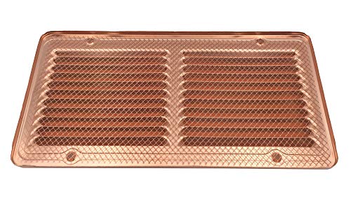 Griglia aerazione in rame con rete anti insetti