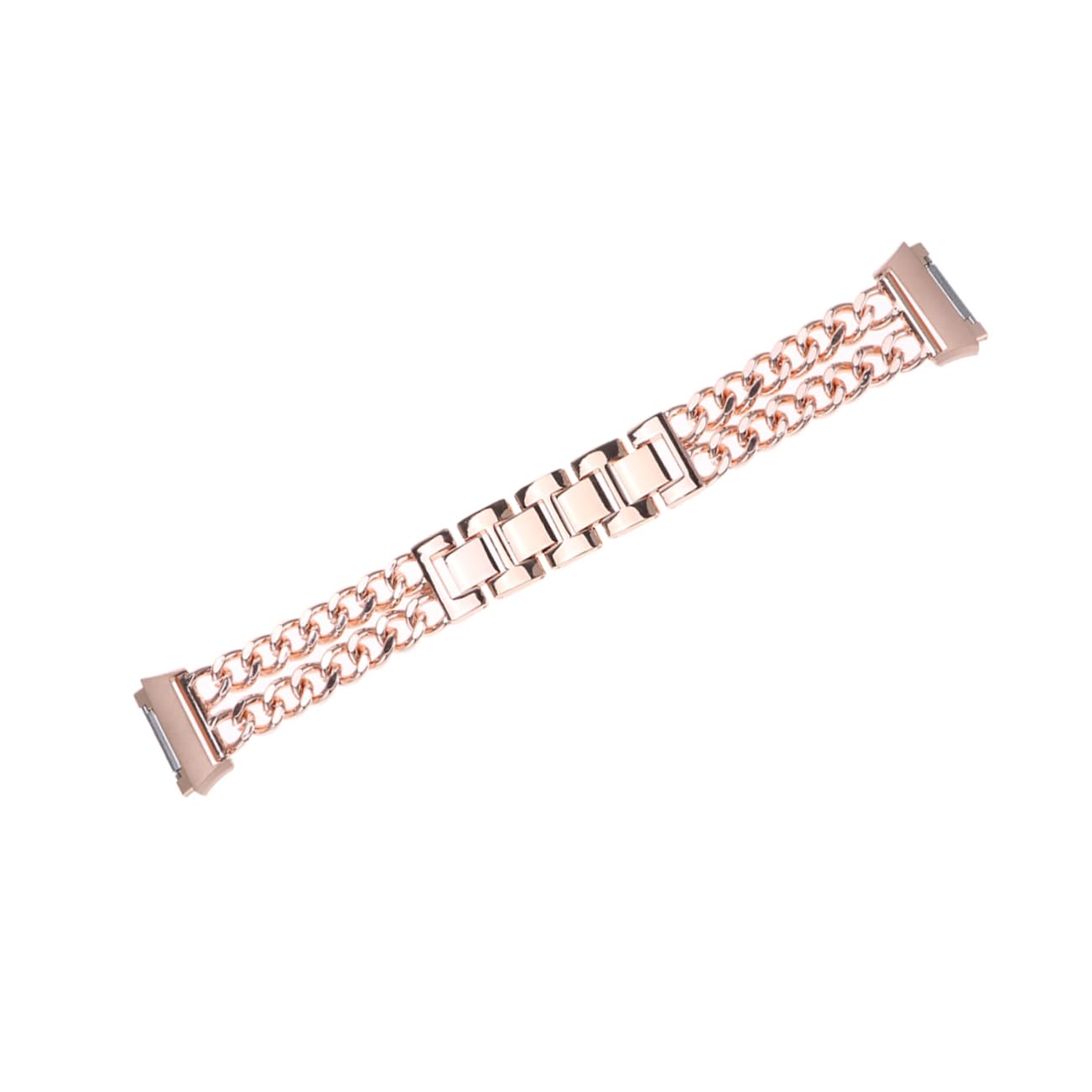 Gatuida 2 Pièces Bracelet Double Rangée Chaîne Bracelet De Montre En Acier Ceinture En Acier Inoxydable