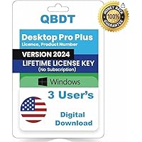 QB Desktop Pro 2024 "Plus" | 3 User's | NO DVD | Lifetime | Amazon Message Delivery(Within 1-8hrs) | 100% Money Back Guarantee