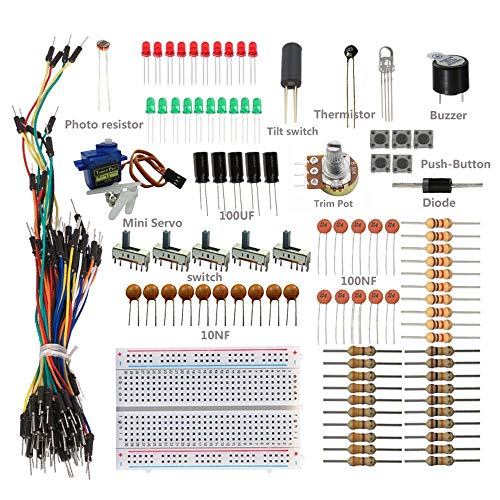 SunFounder Sidekick Basic Starter Kit w/Breadboard, Jumper Wires, Color Led, Resistors, Buzzer for A - //coolthings.us