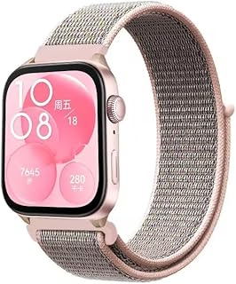 سوار رياضي من هواوي متوافق مع ساعة فت 3 مصنوع من النايلون للجنسين بمقاس قابل للتعديل