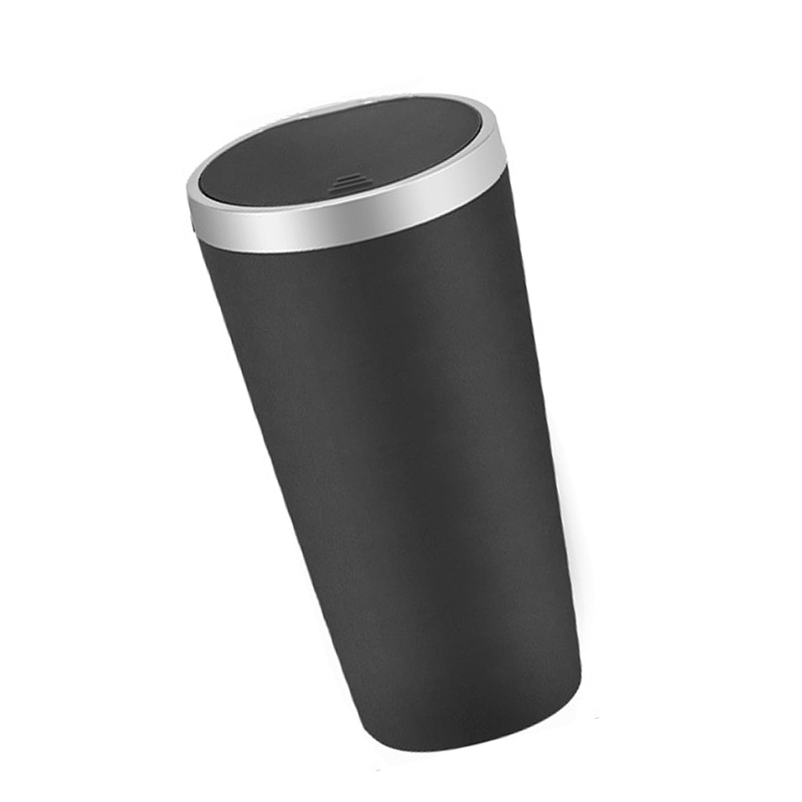 Portarifiuti Per Auto Con Coperchio - Piccolo, Con Tasca - Per Casa, Ufficio E Auto - Nero - Foto 8