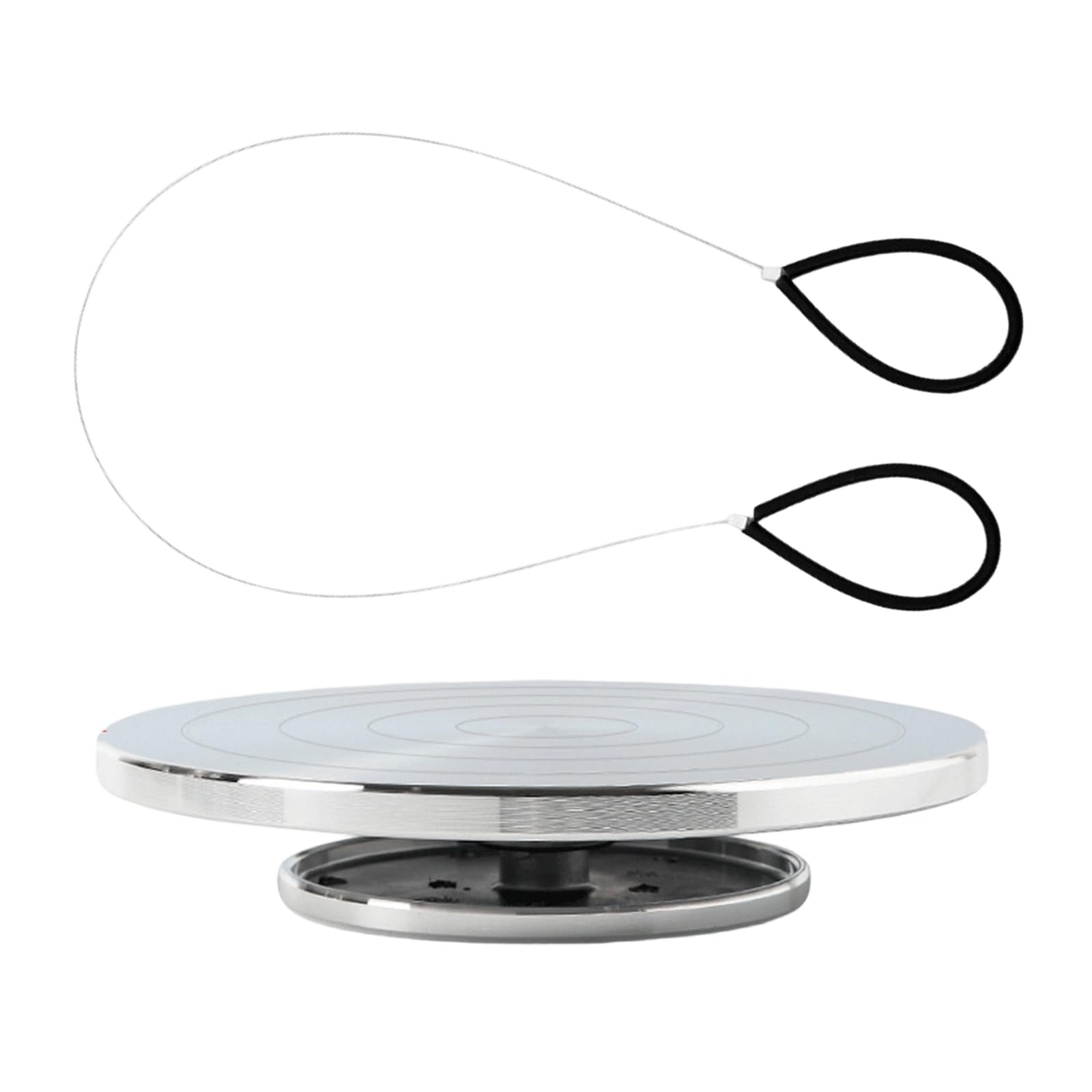 ZEPFJHE Rotating Pottery Sculpting Wheel Aluminum Alloy Clay Turntable Ceramic Turntable for Artist and Hobbyist Portable Clay