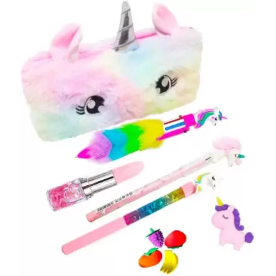 Taufa Villa Unicorn Stationery Combo Set for Girls Unicorn Pouch with Unicorn Pens Pencil Eraser for Kids Pencil Pouch for Girls Pencil Box Return Gifts for Kids (Pack of 10) (B0CDQH4P4V) Amazon Price History, Amazon Price Tracker