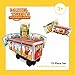 CreateOn Daniel Tiger’s Neighborhood: Neighborhood Trolley Magnetic Tiles Structure Set, Building Toys for Kids, Educational Stem & Montessori Tools for Ages 3+, 15 Pieces