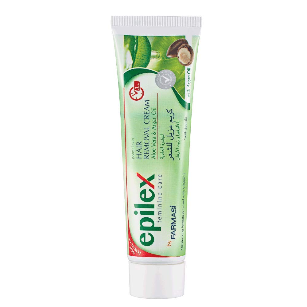 Amazon Com Farmasi Epilex Crema De Eliminacion De Pelo Para Piel Normal Aloe Vera Y Aceite De Argan 100 Ml 3 38 Fl Oz Belleza Y Cuidado Personal
