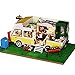 WSYGHP Kit de meubles miniatures à faire soi-même, voiture de tourisme, maison de poupée, jouets pour enfants, fait à la main, cadeau d'anniversaire pour enfants, bricolage, caravane, maison de poupée