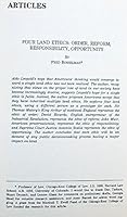 Four land ethics order reform responsibility opportunity : an article from Environmental Law northwestern school of law 1994 B00T40IJGE Book Cover