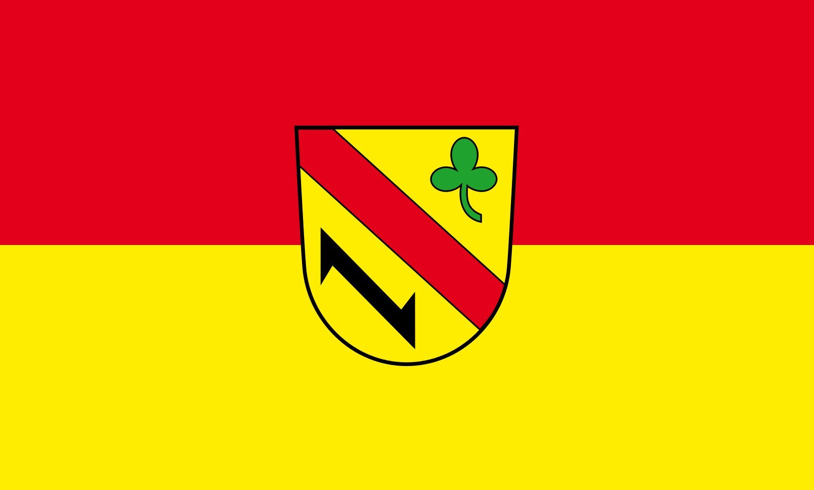 Drapeau Large Kuppenheim 1.35m² : grand pavillon paysage horizontal résistant au vent