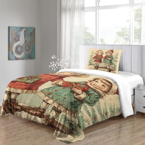 Housse de couette Noël avec fermeture éclair, le cadeau de lit parfait - 6