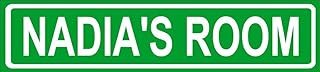 Nadia Room Green Aluminum Street Sign 4