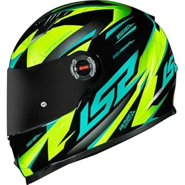 Capacete Ls2 FF358 Draze Black/HV Yellow/Green 56/S