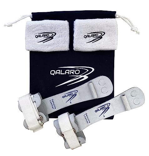 QALARO PRO Hook & Loop Grips for Girls Gymnastics | Dowel Grips, 4