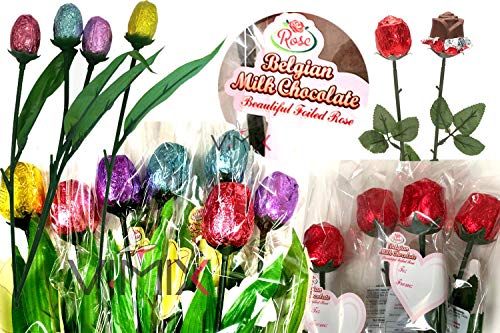 2 paquetes de rosas de chocolate belga, perfectas para el día de la madre y el día de San Valentín Cover