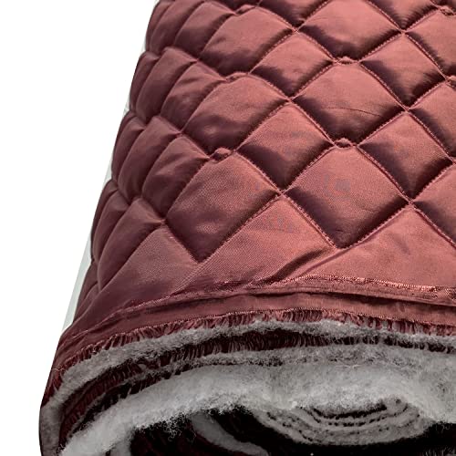 Tela Acolchada Impermeable 12 Colores   4 oz Para Ropa de Cama, Tapicería, Vestidos   Al Aire Libre   150 cm de Ancho   Vendida Por Metro (Vino)