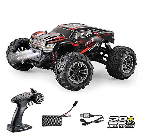 9145 RC Car Stunt High Speed Monster Truck 28km/h Off Road Racing Car Remote 2.4G 4WD 1/20 High Performance Anti Skid Tire Toys By PRIME TECH ™ (Red)
